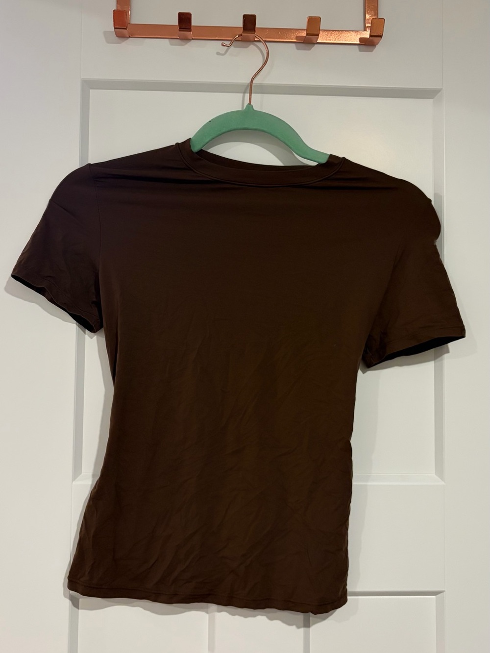 SKIMS Brown Stretch T-Shirt 🤎